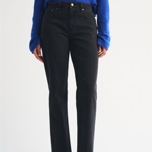 Abercrombie & Fitch Black Straight Leg Jeans